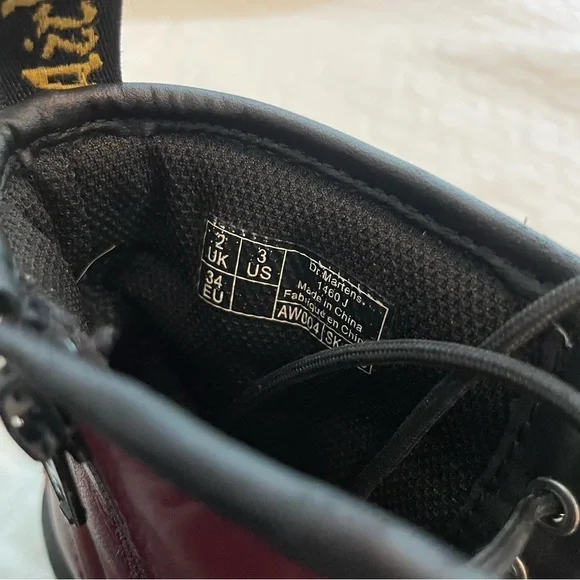 Dr. Martens Kids Boots - Burgundy - Picture 3 of 9